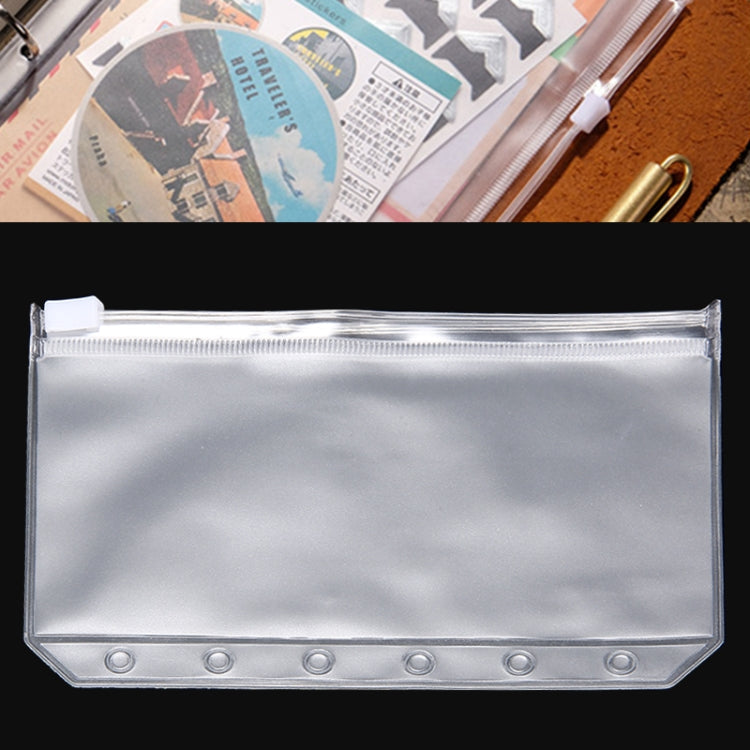 3 PCS Bill Bag Business Card Pull-edge Loose-leaf Pocket Insert PVC Zipper Storage Bag My Store