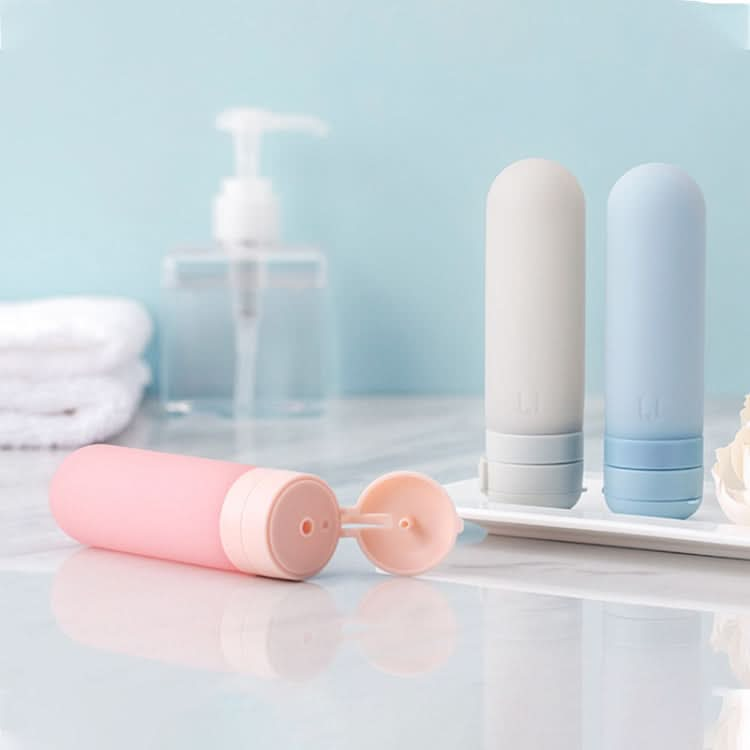 Travel Silicone Dispensing Bottle Travel Cosmetic Lotion Shampoo Bath Dew Cream Skin Care Product Small Bottle Reluova