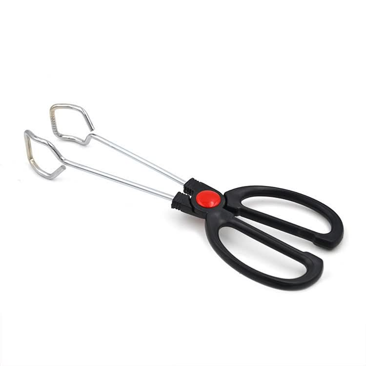 Stainless Steel Plastic Handle Barbecue Tongs Food Clip Barbecue Tools - Reluova