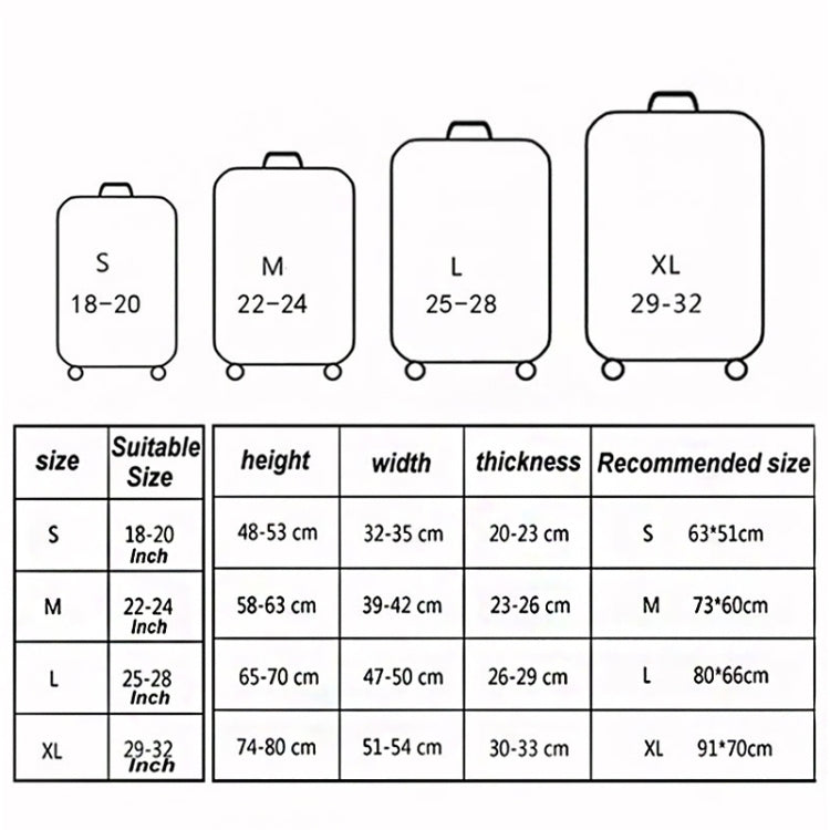 Travel Luggage Cover Suitcase Dustproof Scratch-proof Protection Elastic Sleeve My Store