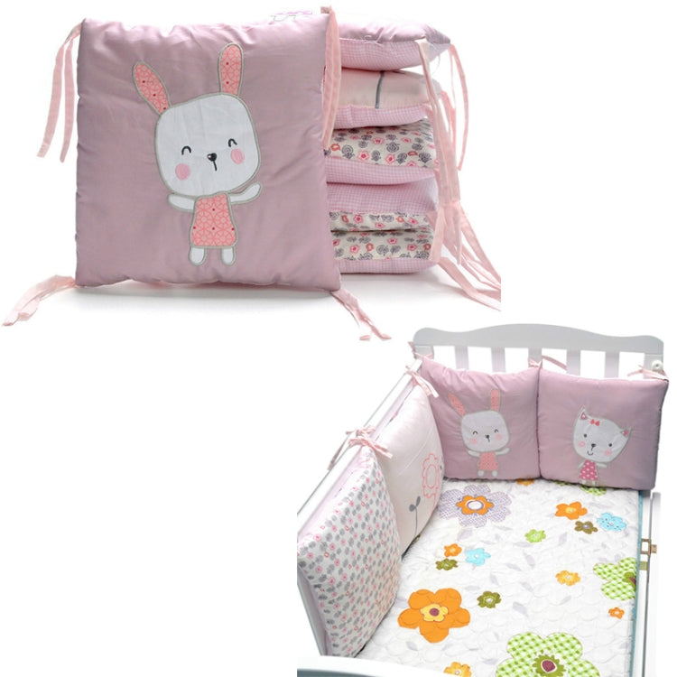 Crib Perimeter Embroidery Bunny Bedding Baby Cotton Anti-collision My Store