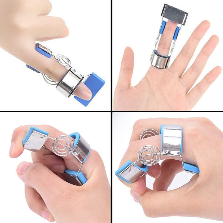 Stainless Steel Finger Exercise Finger Joint Orthosis Fracture Fixation Splint Active Straight Hand Protection Sleeve Reluova