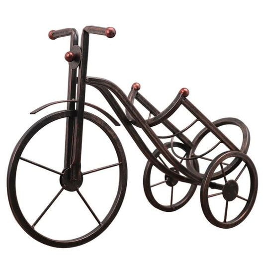 Wrought Iron Metal Tricycle Wine Rack Decorations Home Living Room Dining Table Wine Cabinet Decorations - Reluova