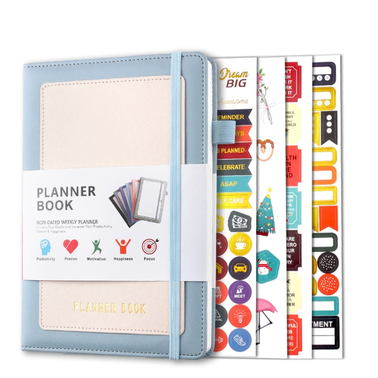 YMX-018 A5 Weekly Plan Monthly Plan Book Self-Regulation Strap Notebook