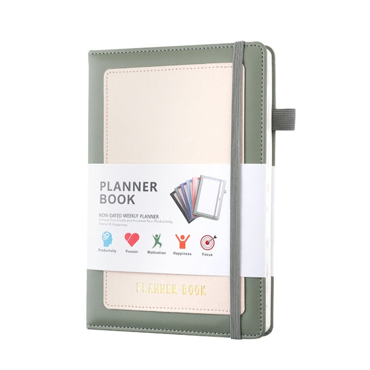 YMX-018 A5 Weekly Plan Monthly Plan Book Self-Regulation Strap Notebook