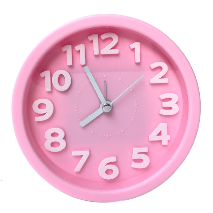 Round 12cm Candy Color Stereo Digital Silent Alarm Clock Children Student Alarm Clock My Store