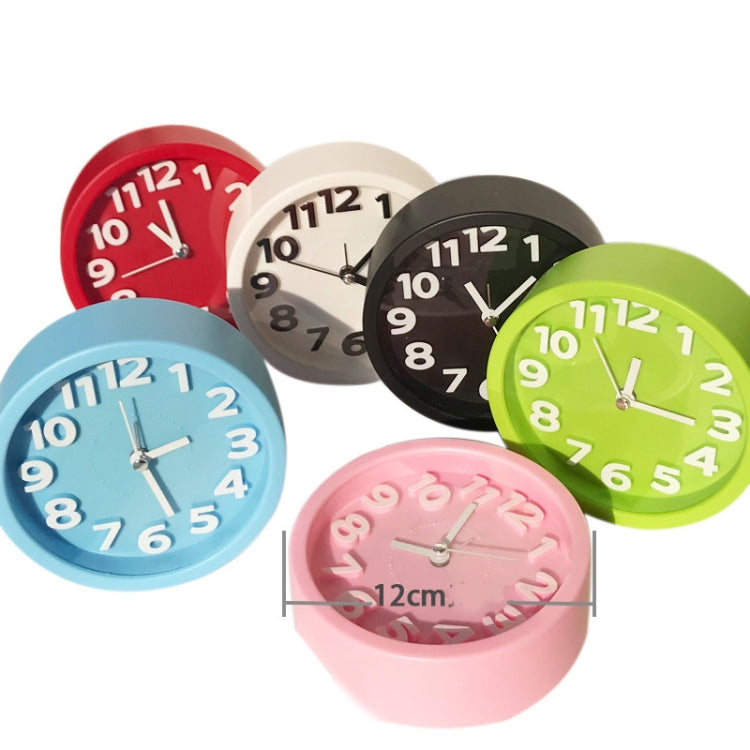 Round 12cm Candy Color Stereo Digital Silent Alarm Clock Children Student Alarm Clock My Store