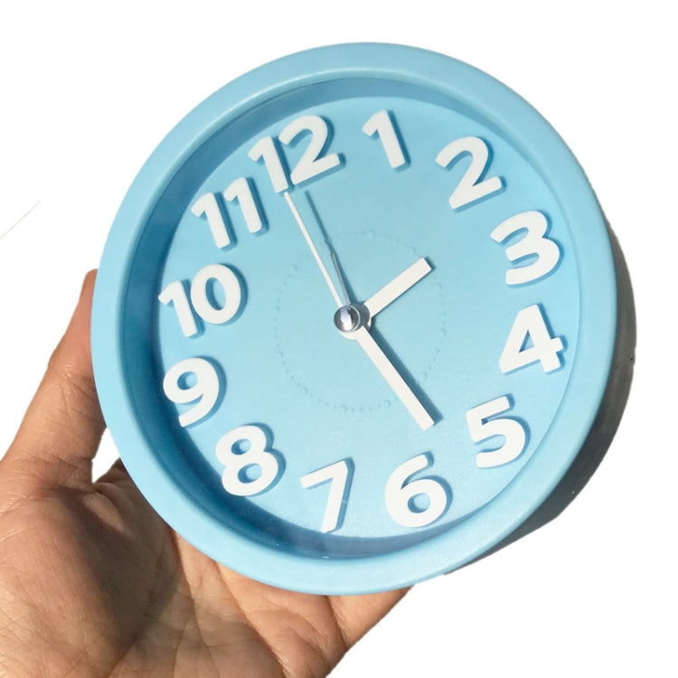 Round 12cm Candy Color Stereo Digital Silent Alarm Clock Children Student Alarm Clock My Store