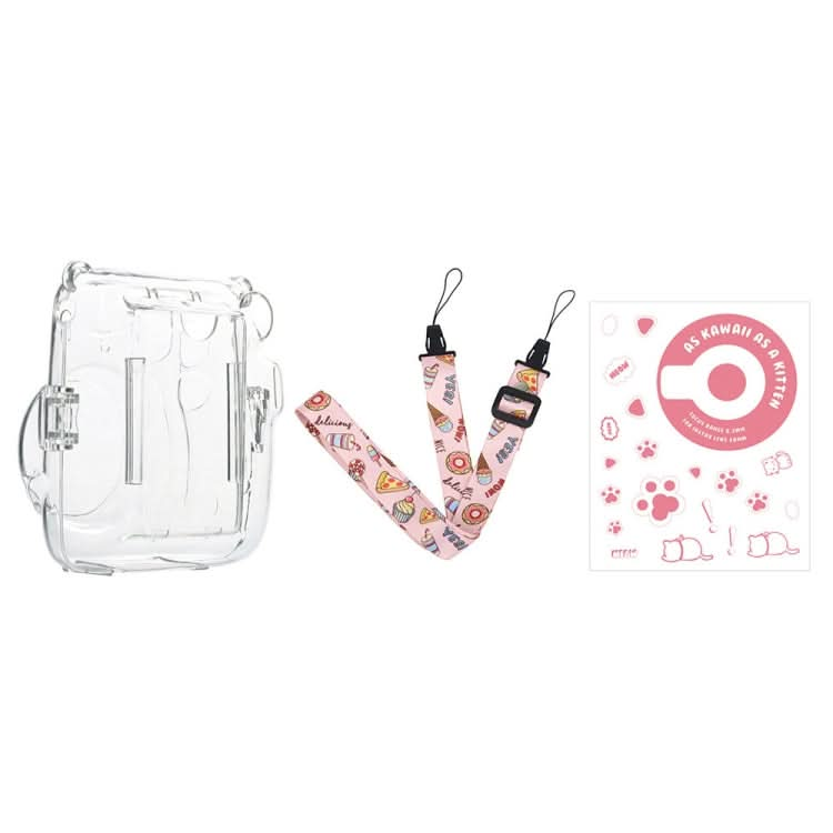 For Fujifilm Instax Mini 11  5sets Storage Case + Shoulder Strap + Sticker 3 In 1 Set My Store