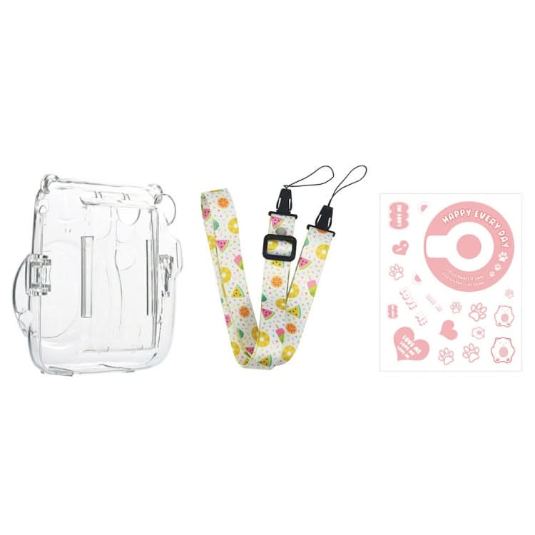 For Fujifilm Instax Mini 11  5sets Storage Case + Shoulder Strap + Sticker 3 In 1 Set My Store