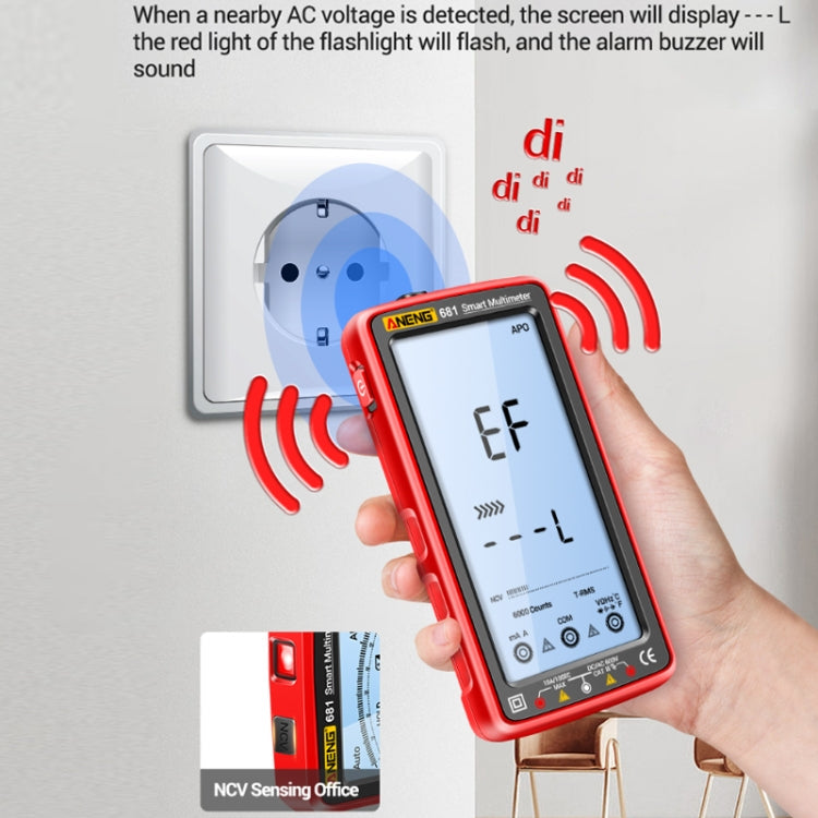 ANENG 681 LCD Digital Display Screen Smart Automatic Range Rechargeable Multimeter