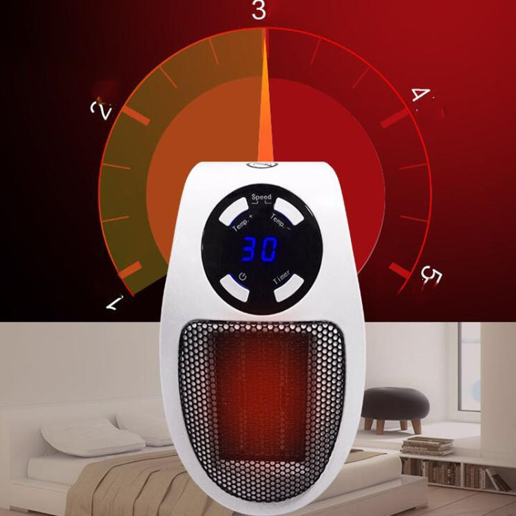 Mini Plug-in LCD Timing Electric Heater Office Home Heater Foot Warmer