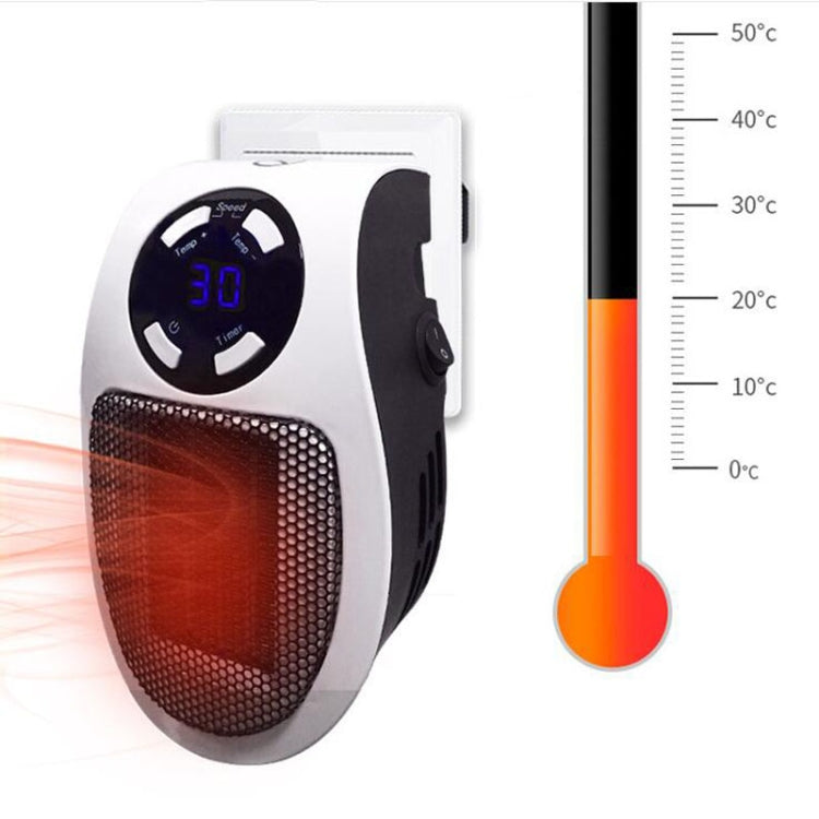 Mini Plug-in LCD Timing Electric Heater Office Home Heater Foot Warmer