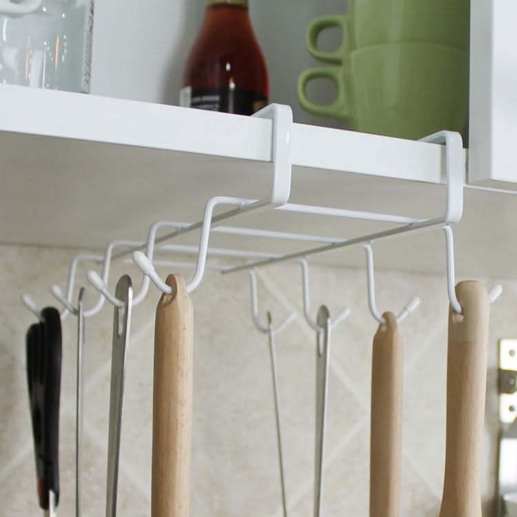 Hanging Nail-free Partition Cup Holder Creative Kitchen Supplies Storage Rack - Reluova