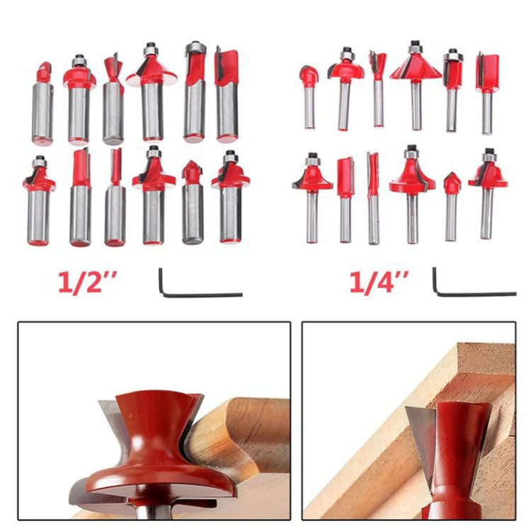 Woodworking Milling Cutter Set Trimming Machine Head Electric Wood Milling Engraving Machine Cutter