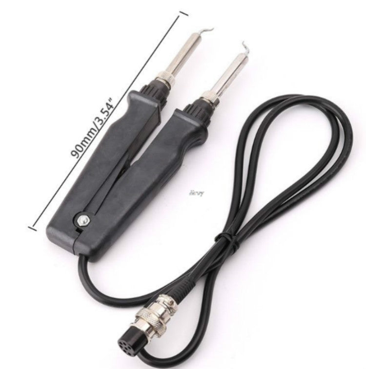 Double Soldering Iron Tweezers 902 Handle Pliers Electric Soldering Iron Clip Soldering Station Accessories