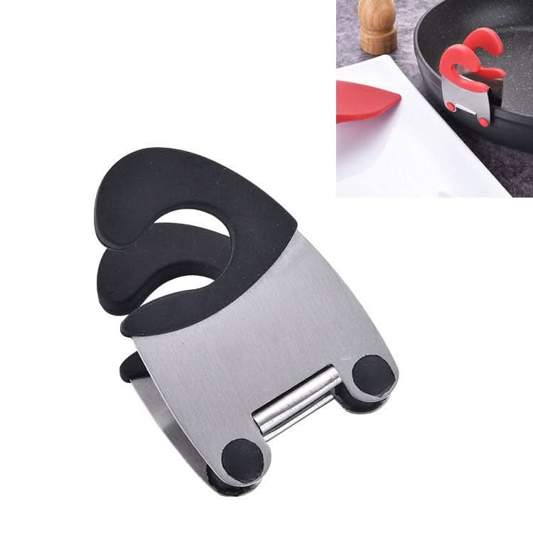 Stainless Steel Plastic Pan Edge Clamp Anti-Scald Rubber Bracket Kitchen Gadgets - Reluova