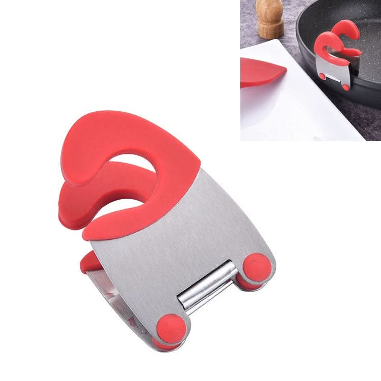 Stainless Steel Plastic Pan Edge Clamp Anti-Scald Rubber Bracket Kitchen Gadgets - Reluova