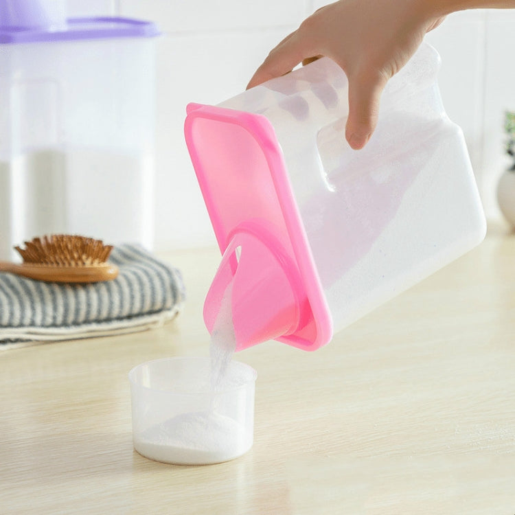 Household Plastic Transparent Washing Powder Storage Box Storage Container