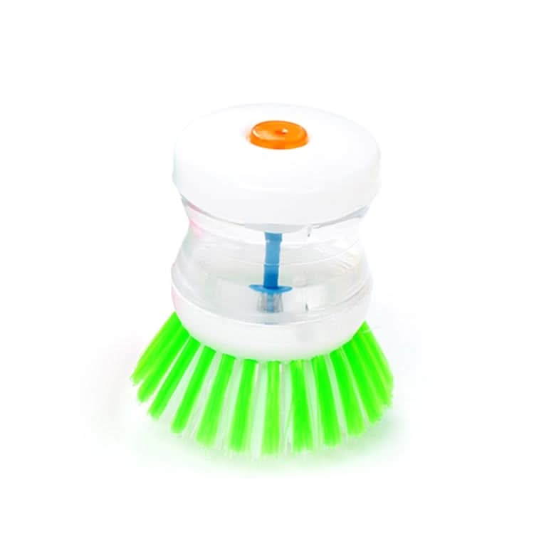 2 PCS Kitchen Washing Utensils Pot Dish Brush With Washing Up Liquid Soap Dispenser, Random Color Delivery-Reluova