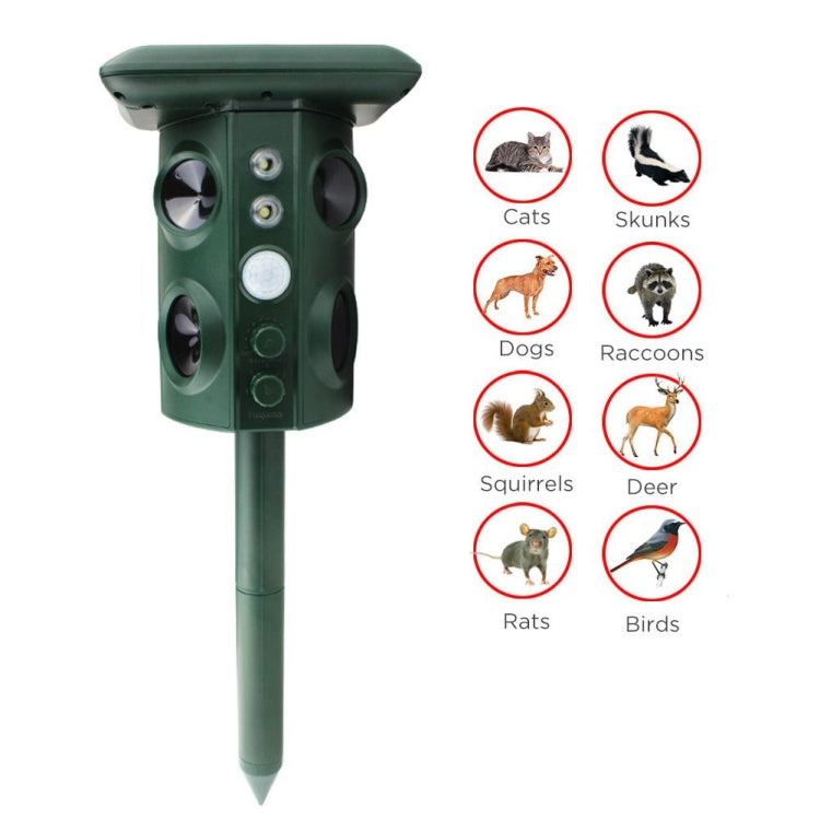 Outdoor Solar Animal Repeller Ultrasonic Vibration Multi-functional Snake Repeller My Store