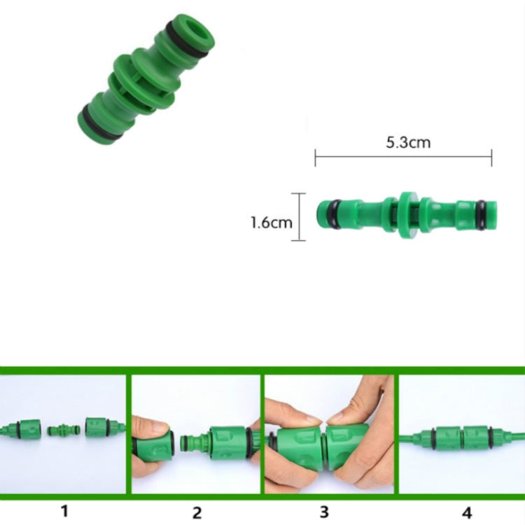 2 PCS 4 Point Two-way Pacifier Repair Extension Hose Quick Connector Plastic Garden Tool