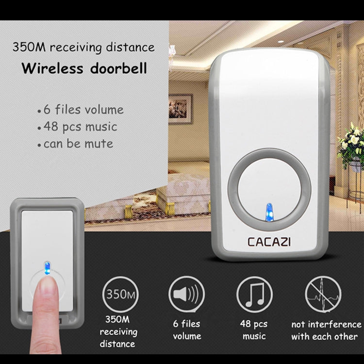 CACAZI W-899 Smart Home Wireless Doorbell Remote Control Doorbell Reluova