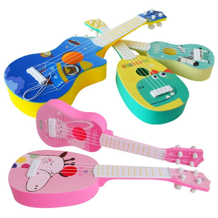 Small Simulation Musical Instrument Mini Four Strings Playable Ukulele Early Childhood Education Music Toy Reluova