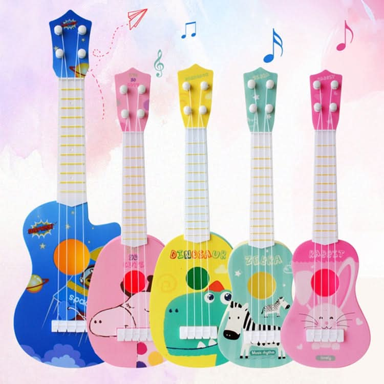 Small Simulation Musical Instrument Mini Four Strings Playable Ukulele Early Childhood Education Music Toy Reluova