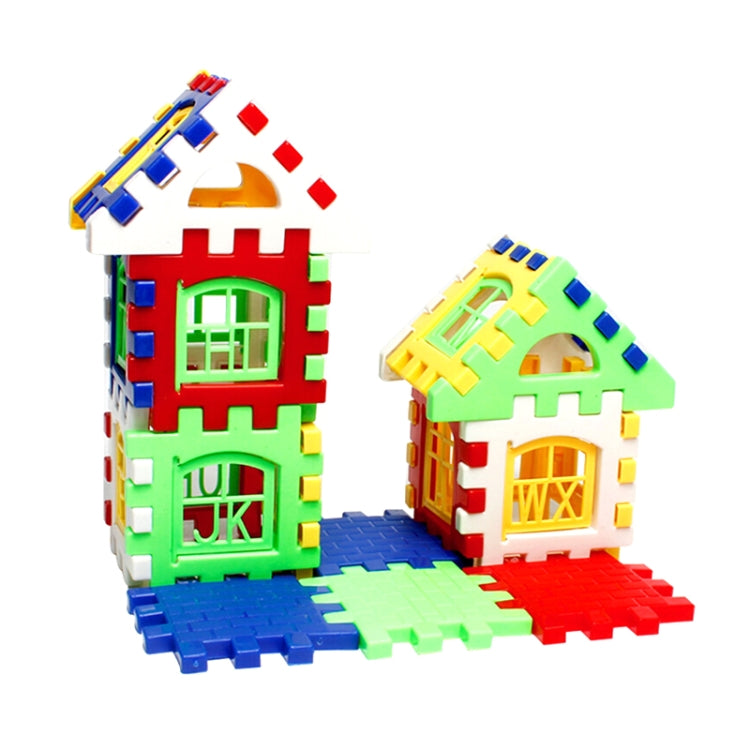 10 Sets Children Early Educational Plastic Building Blocks House DIY Toys (24 PCS / Set), Rondom Color Delivery