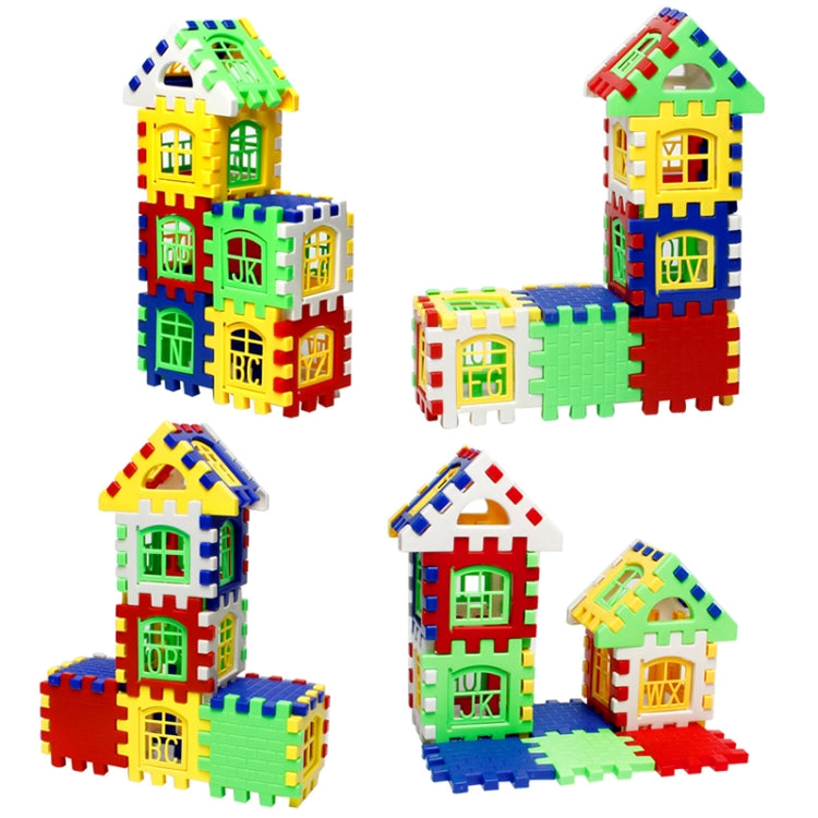 10 Sets Children Early Educational Plastic Building Blocks House DIY Toys (24 PCS / Set), Rondom Color Delivery