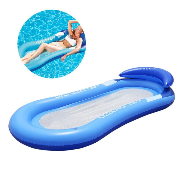 Adult Floating RowLounge Chair Water Toy Inflatable Bed with Armrest Hammock Back, Size: 160 x 90cm