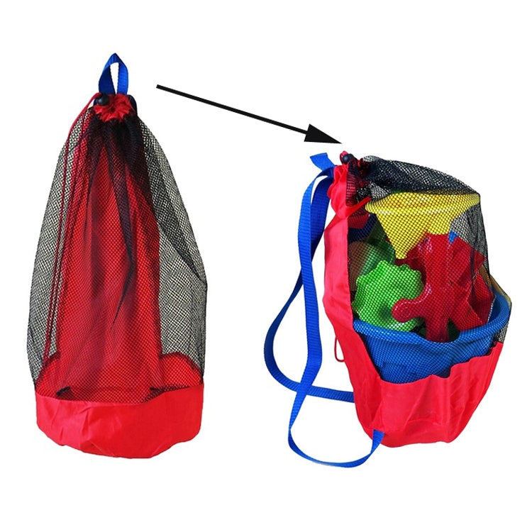 Children Beach Toys Storage Bag Play Sand Tools Storage Net Bag Backpack Reluova