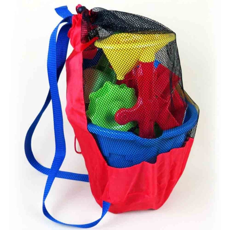 Children Beach Toys Storage Bag Play Sand Tools Storage Net Bag Backpack