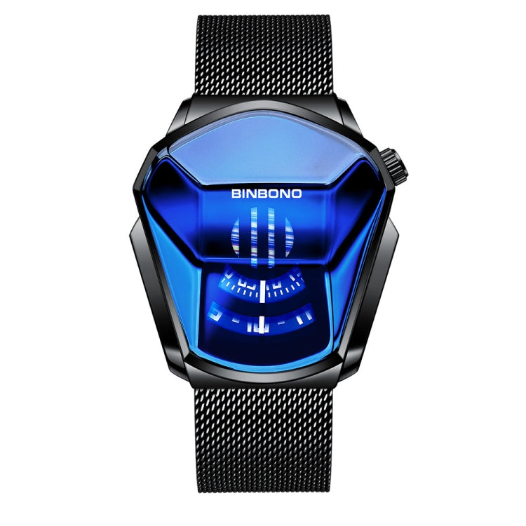 BINBOND Locomotive Concept Watch Men Live Black Technology Watch