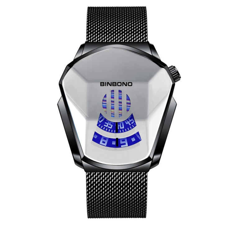 BINBOND Locomotive Concept Watch Men Live Black Technology Watch Reluova