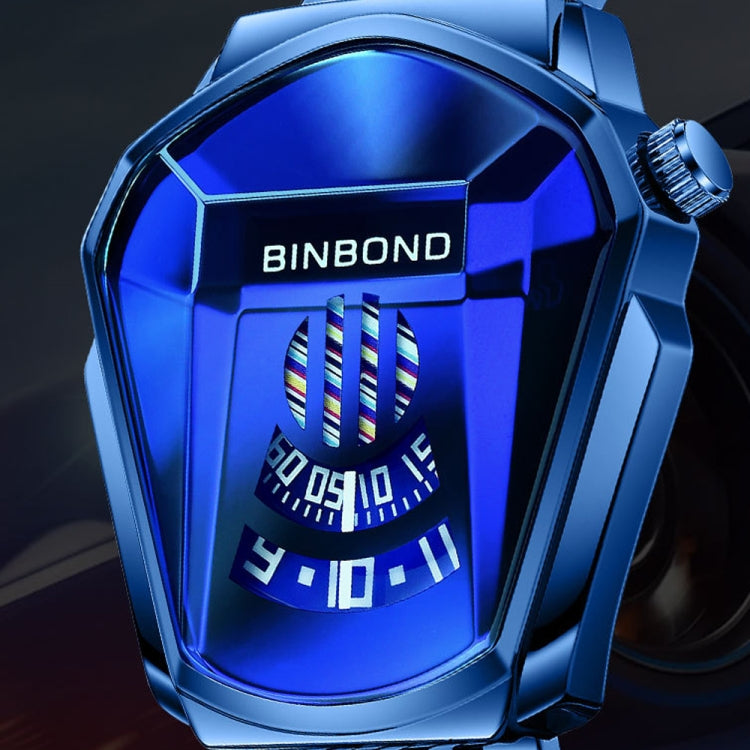 BINBOND Locomotive Concept Watch Men Live Black Technology Watch Reluova