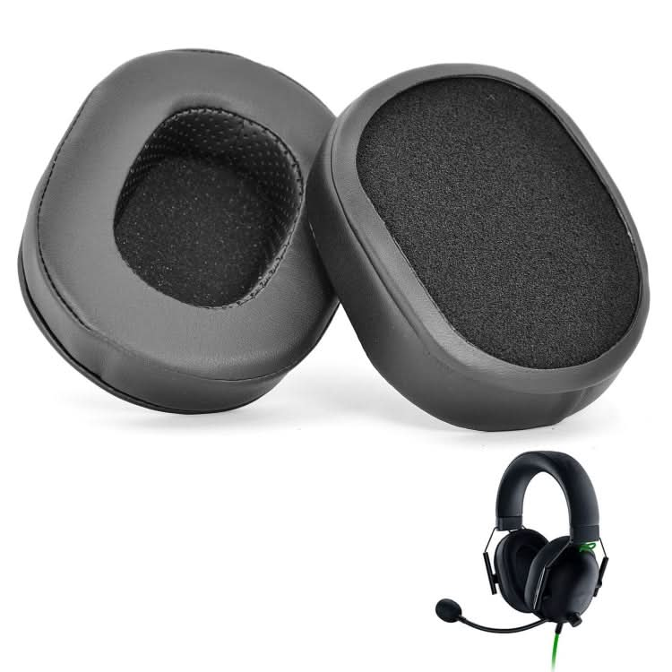 2 PCS Sponge Cover Ear Pads for Razer BlackShark V2 X,Style: