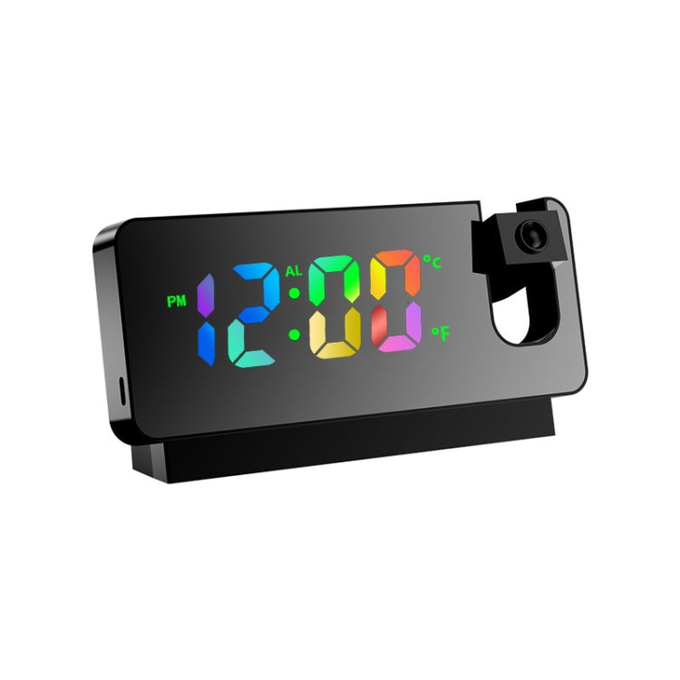 S282 Colorful Font Mute Electronic Digital Clock Mirror Projection Alarm Clock My Store