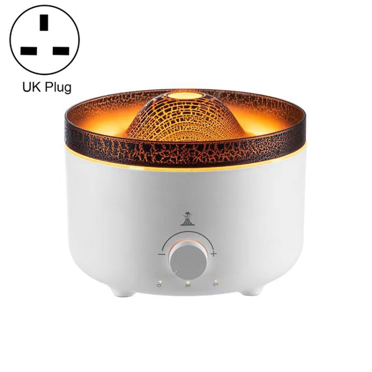 V21A 560ml Volcano Flame Remote Control Aromatherapy Air Humidifier Essential Oil Diffuser Reluova