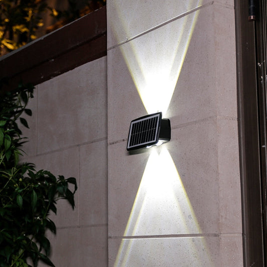 Solar Wall Lamp Outdoor Waterproof Up And Down Double-headed Spotlights