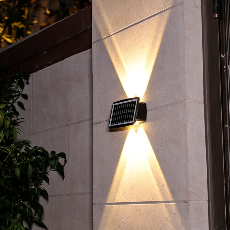 Solar Wall Lamp Outdoor Waterproof Up And Down Double-headed Spotlights