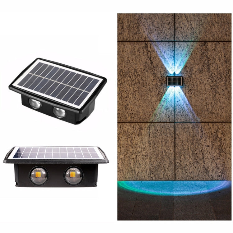 Solar Wall Lamp Outdoor Waterproof Up And Down Double-headed Spotlights My Store