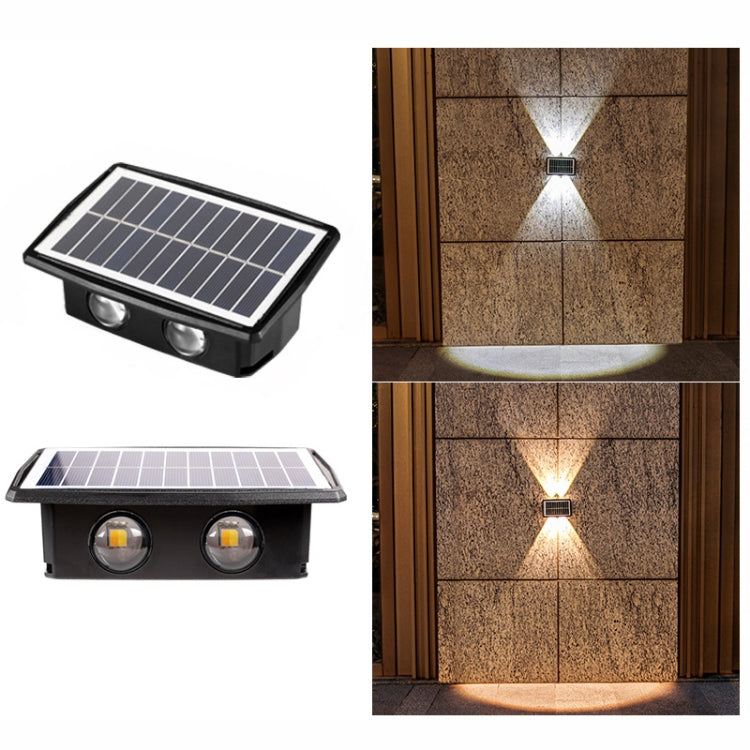 Solar Wall Lamp Outdoor Waterproof Up And Down Double-headed Spotlights My Store