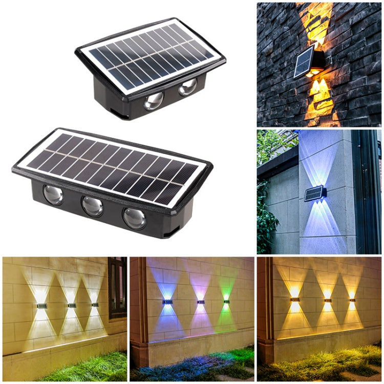 Solar Wall Lamp Outdoor Waterproof Up And Down Double-headed Spotlights My Store