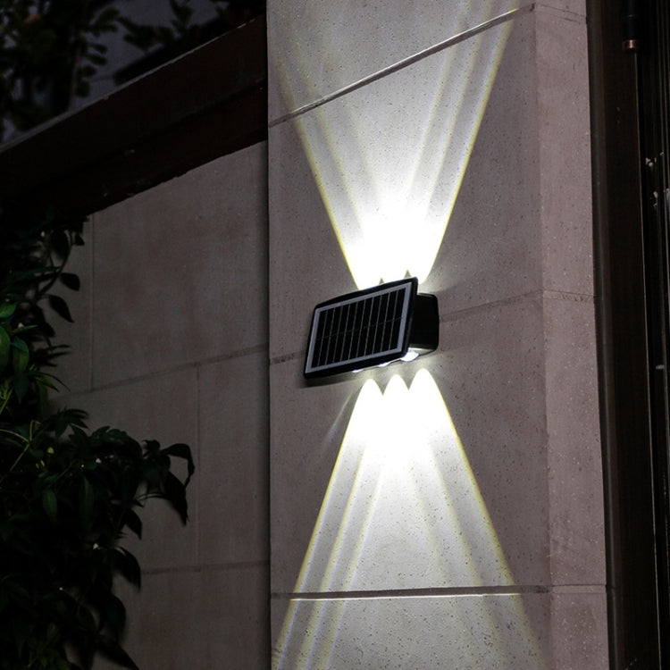 Solar Wall Lamp Outdoor Waterproof Up And Down Double-headed Spotlights