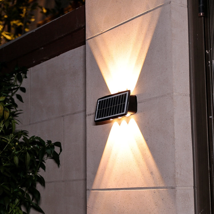 Solar Wall Lamp Outdoor Waterproof Up And Down Double-headed Spotlights