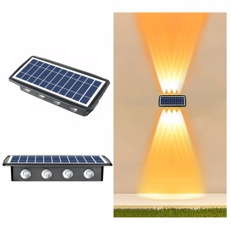 Solar Wall Lamp Outdoor Waterproof Up And Down Double-headed Spotlights My Store