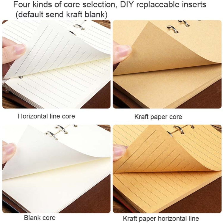 PU Maple Retro Straps Handbook Loose-leaf Notebook My Store