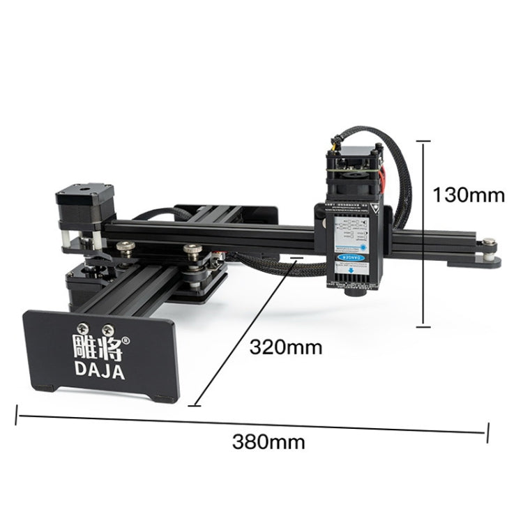 DAJA D2 15W Stainless Steel Metal Automatic CNC Small Portable Laser Engraving Machine